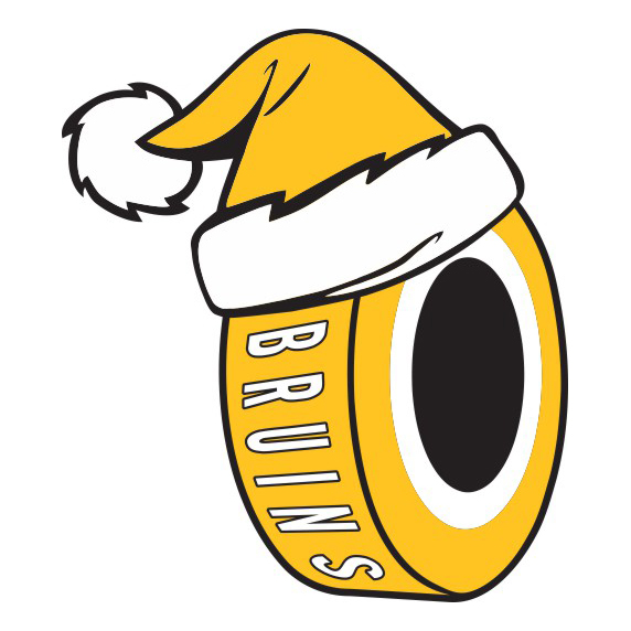 Boston Bruins Hockey ball Christmas hat logo iron on paper